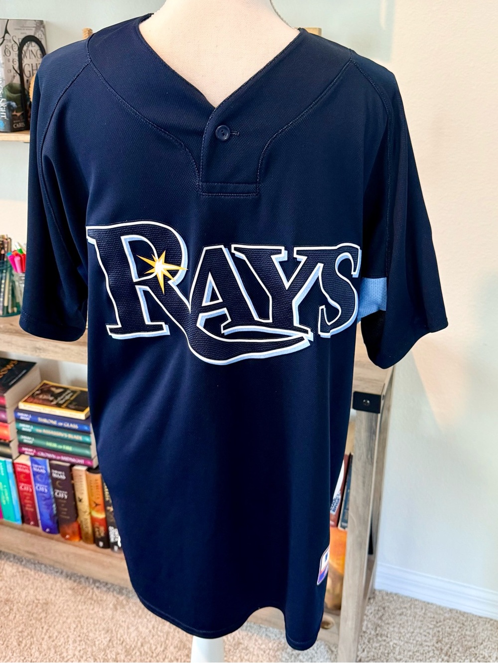 Tampa Bay Rays Navy Baseball Jersey